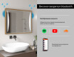Правоъгълно LED огледало за баня с рамка FrameLine L135 #11
