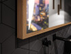 Правоъгълно LED огледало за баня с рамка FrameLine L135 #3