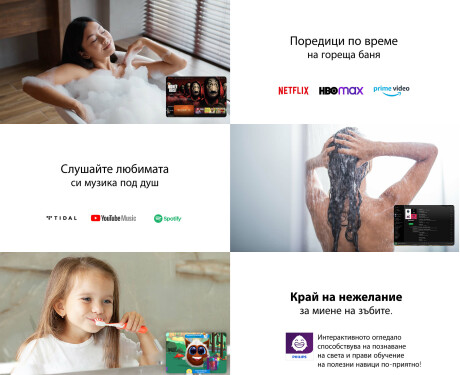 Заоблено огледало в дъбова рамка с LED осветление #3