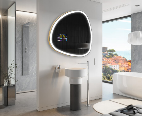 Неравен огледало за баня LED SMART J222 Google #9