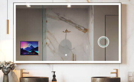 Интелигентно LED огледало за баня с рамка Displine Apple L01