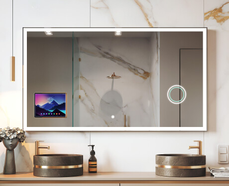 Интелигентно LED огледало за баня с рамка Displine Apple L01