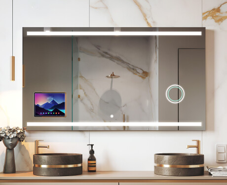Интелигентно LED огледало за баня с рамка Displine - Apple L09