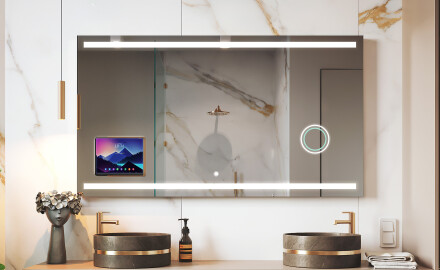 Интелигентно LED огледало за баня с рамка Displine - Apple L09