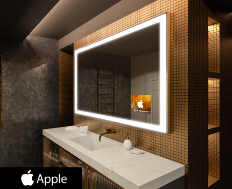 Огледало за баня LED SMART L01 Apple #1