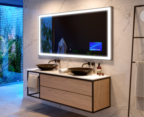 Огледало за баня LED SMART L01 Apple #9