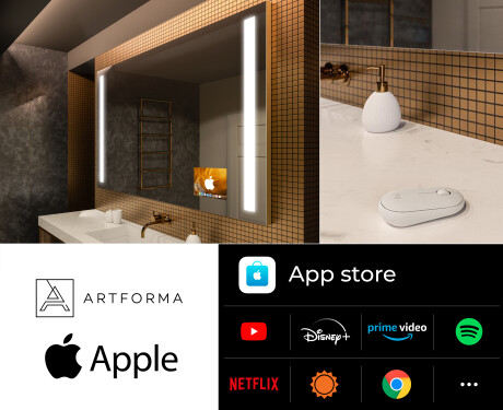 Огледало за баня LED SMART L02 Apple #2