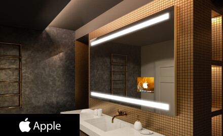 Огледало за баня LED SMART L09 Apple