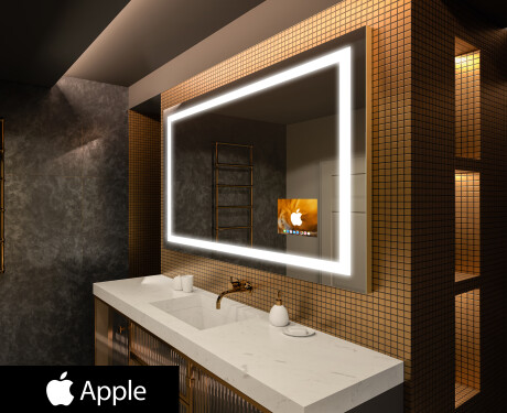 Огледало за баня LED SMART L15 Apple #1