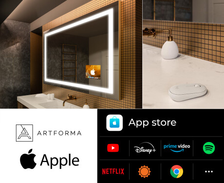 Огледало за баня LED SMART L15 Apple #2