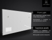 Огледало за баня LED SMART L15 Apple #5