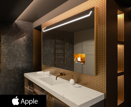 Огледало за баня LED SMART L128 Apple #1