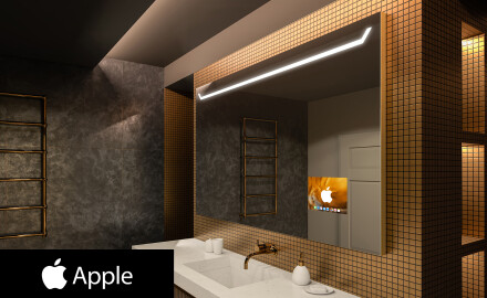 Огледало за баня LED SMART L128 Apple