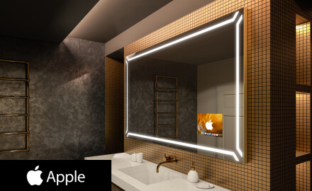 Огледало за баня LED SMART L129 Apple