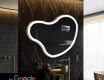 Неравен огледало за баня LED SMART N222 Google