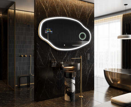 Неравен огледало за баня LED SMART O222 Google #8