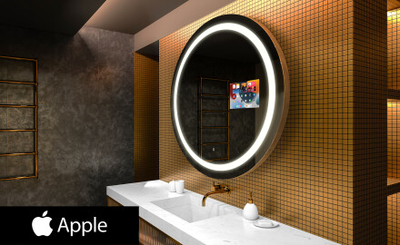 Kръгло огледало за баня LED SMART L33 Apple
