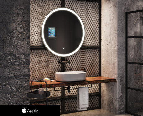 Kръгло огледало за баня LED SMART L76 Apple