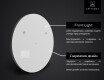 Kръгло огледало за баня LED SMART L76 Apple #2