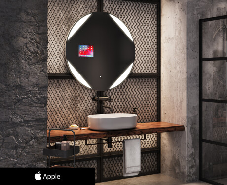 Kръгло огледало за баня LED SMART L114 Apple