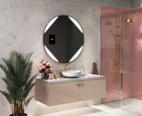 Kръгло огледало за баня LED SMART L114 Apple #11