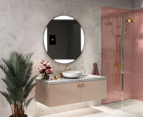 Kръгло огледало за баня LED SMART L116 Apple #11