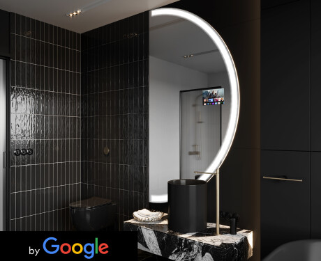 Неравен огледало за баня LED SMART A222 Google