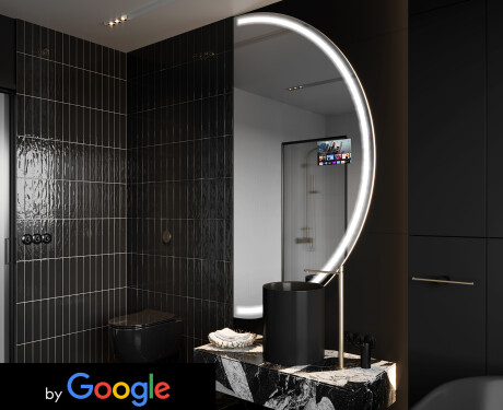 Неравен огледало за баня LED SMART A223 Google