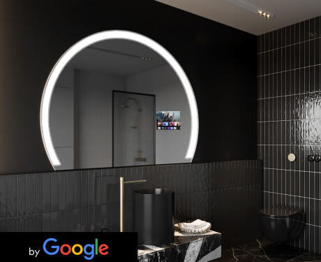 Неравен огледало за баня LED SMART W222 Google