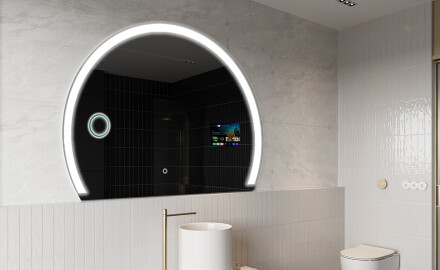Неравен огледало за баня LED SMART W222 Google