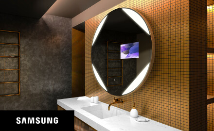 Kръгло огледало за баня LED SMART L114 Samsung
