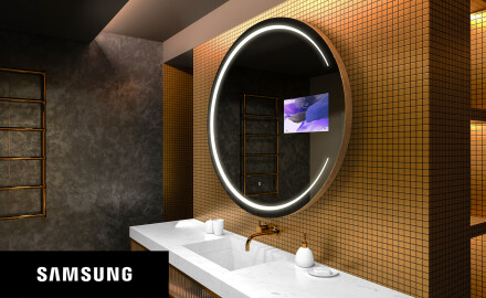 Kръгло огледало за баня LED SMART L156 Samsung