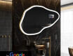 Неравен огледало за баня LED SMART P222 Google
