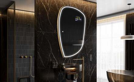 Неравен огледало за баня LED SMART I223 Google