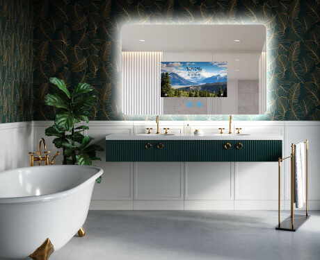 Интелигентно Закръглено LED Огледало за Баня SmartScreen 21,5” #5