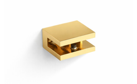 CLASSIC – Скоба за стъклени рафтове 07.80160/50/40/30 – 2 бр. / златист гланц