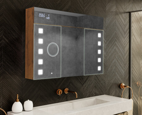 Огледален Шкаф За Баня С LED Осветление - L03 Emily 100 x 72cm