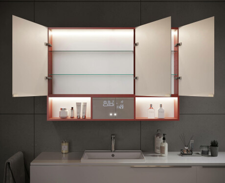 Шкаф За Баня LED Emma - С 2 Врати 100 x 72cm #12