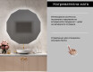 Кръгло Led Осветено Огледало За Баня L113 #9