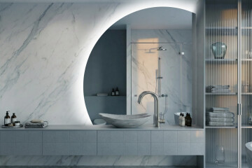 Огледало четвърт кръг